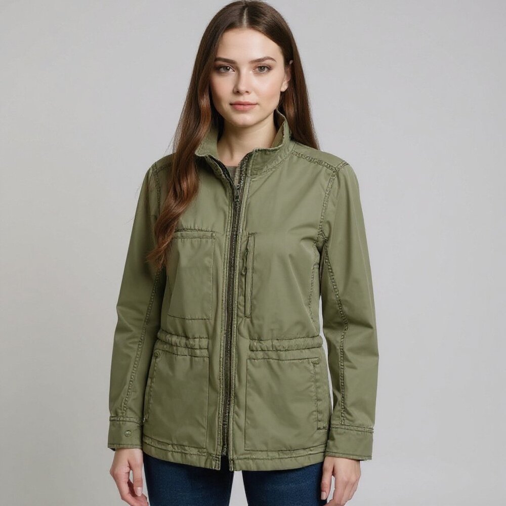 MADEWELL Olive Green Cotton Utility Military Grunge Jacket Size Medium
